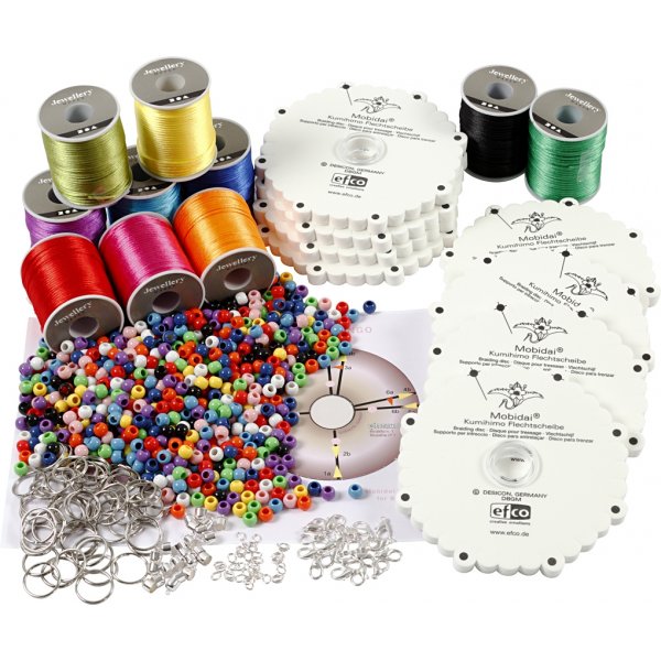 Kumihimo-luokkahuonesetti - neonvärit - kirkkaat värit Kumihimo-luokkahuonesetti - neonvärit - kirkkaat värit