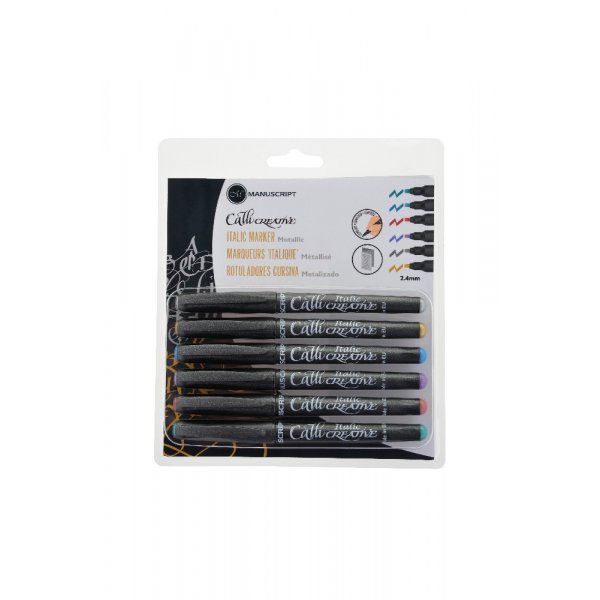 Kalligrafiamerkit Creative Metallic - 6 kpl