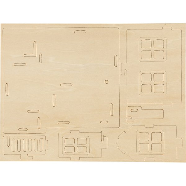 3D Rakennushahmo - Talo terassilla