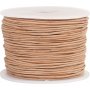 Nahkanauha - beige - 1 mm - 50 m
