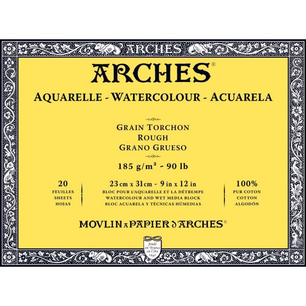 Akvarellilohko Rough grove Arches 185g