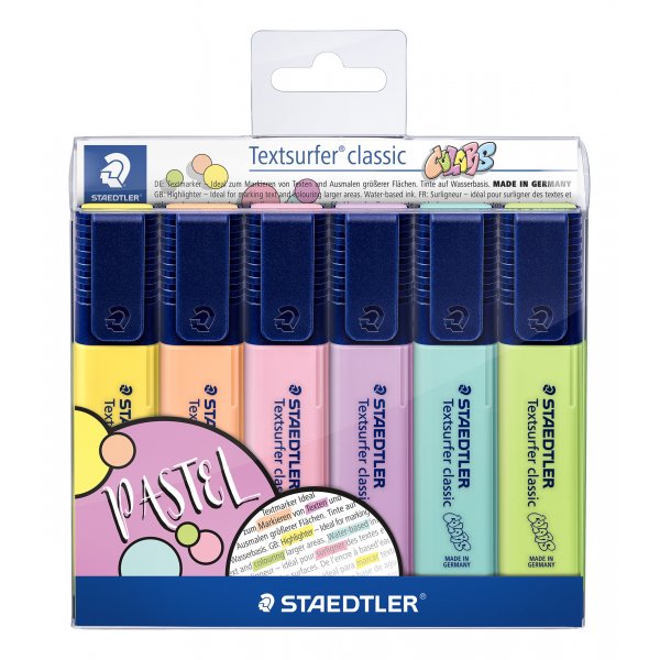 Highlighter kyn Textsurfer Classic Pastelli Colors - 6 kyn