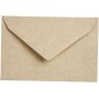 Kierrtetty kirjekuori - luonnollinen - 7,8 x 11,5 cm - 50 kpl