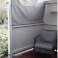 Asiakaskuva Kannertettu markiisikangas - Kannertettu tummanharmaa - 130 cm