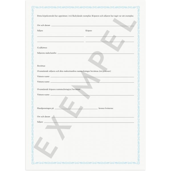 Ostosopimus - Kiinteist/tontti