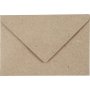 Kierrtetty kirjekuori - luonnollinen - 7,8 x 11,5 cm - 50 kpl