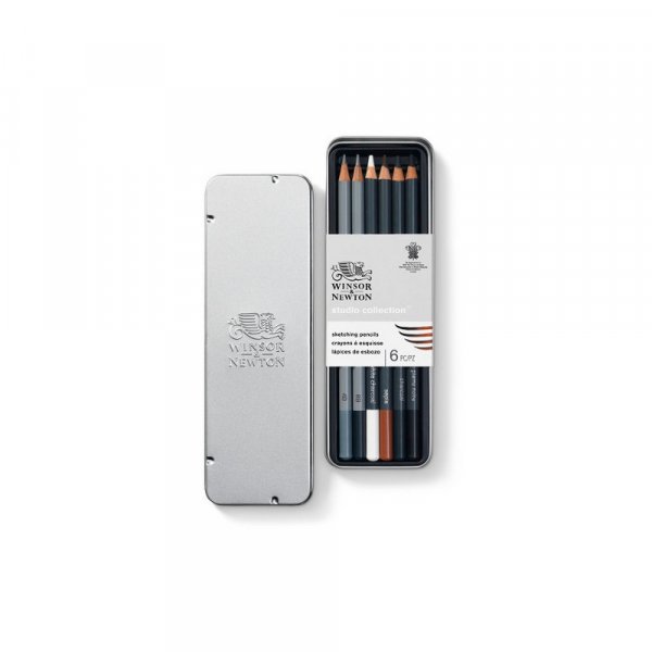 Winsor & Newton Sketch kynsarja - 6 kyn
