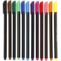 Colortime Fineliner Marker - sekavärit - 12 kpl