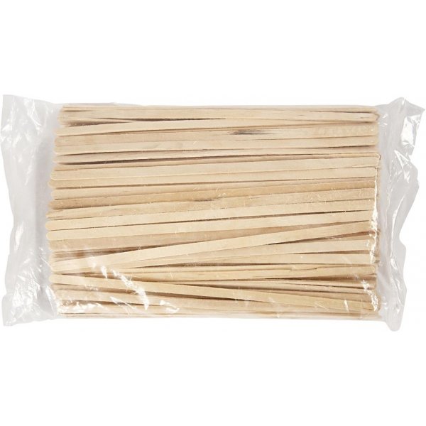 Popsicle tikkuja - 19 cm x 6 mm - 200 kpl