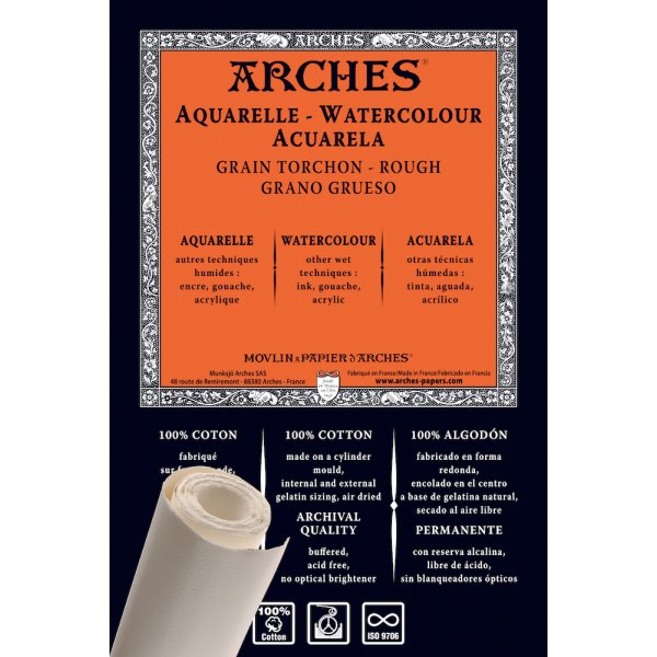 Vesivripaperi Rough grove Roll Arches 356g - 9 m - 130cm leveys