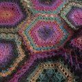 Asiakaskuva Viking lanka Nordlys 100g - turkoosi/harmaa/violetti (964)