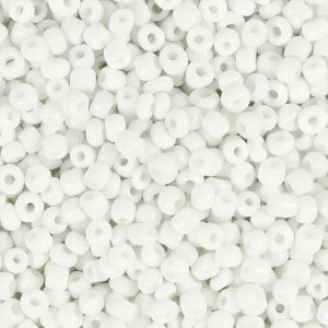 Rocaille-helmet - valkoiset - 25 g Rocaille-helmet - valkoiset - 25 g