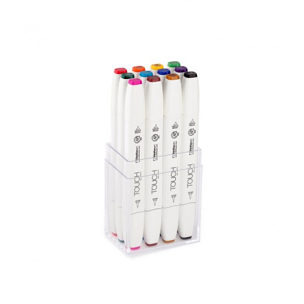 Touch Twin Brush Marker 12 kpl - Pvri