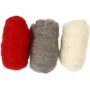 Karstattu villa - punainen/valkoinen harmonia - 3 x 10 g