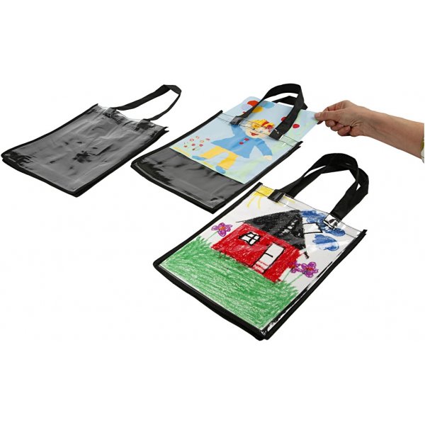 Laukku muovietupuolella - musta Laukku muovietupuolella - musta