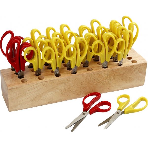 Lasten sakset - pyre krki - 12,5 cm - 24 kpl