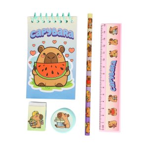Kirjoitussetti capybara - 5 osaa