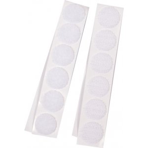 Velcro pyöreä valkoinen 20 mm 12 sarjaa itseliimautuva Velcro pyöreä valkoinen 20 mm 12 sarjaa itseliimautuva