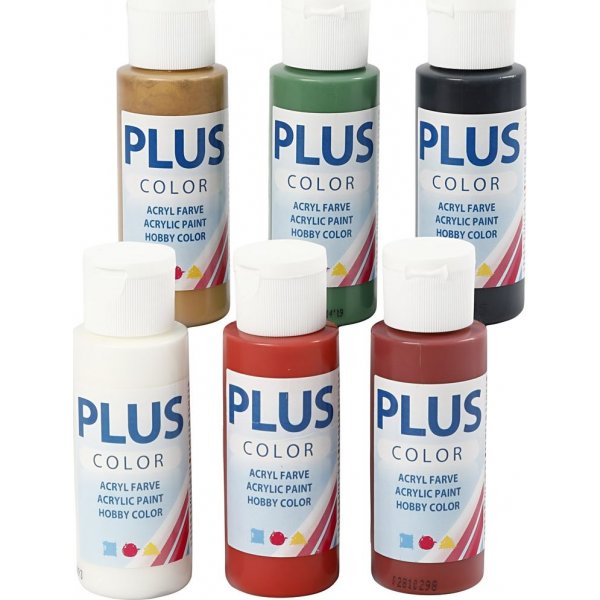 Plus Color Hobby maali - Jouluvrit - 6 x 60 ml