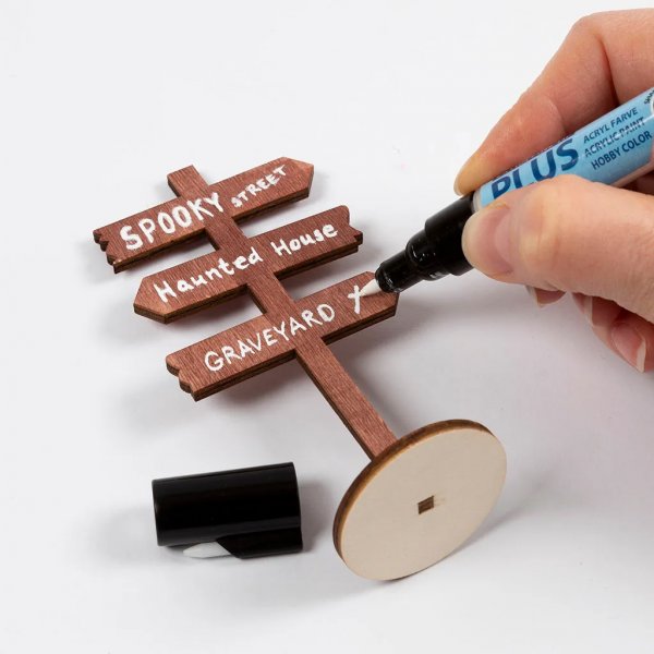 Joulupukin tarvikkeet - kyltti jalkaan