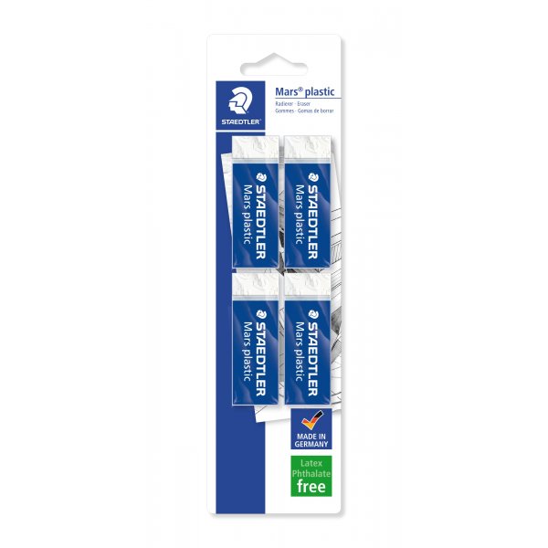 Eraser Mars Plastic - 4 kpl