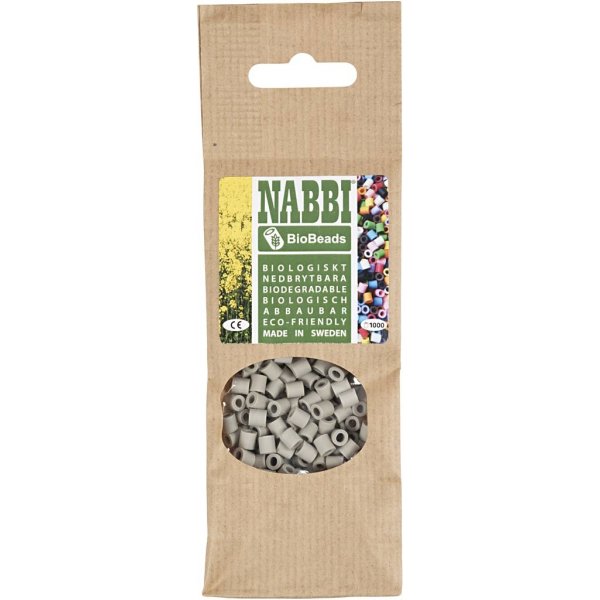 NABBI BioBeads - harmaa - keskikokoinen - 1000 kpl