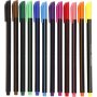 Colortime Fineliner Marker - sekavärit - 12 kpl