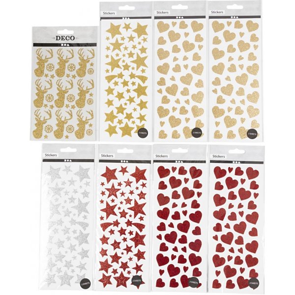 Glitter-tarrat - 8 arkkia Glitter-tarrat - 8 arkkia