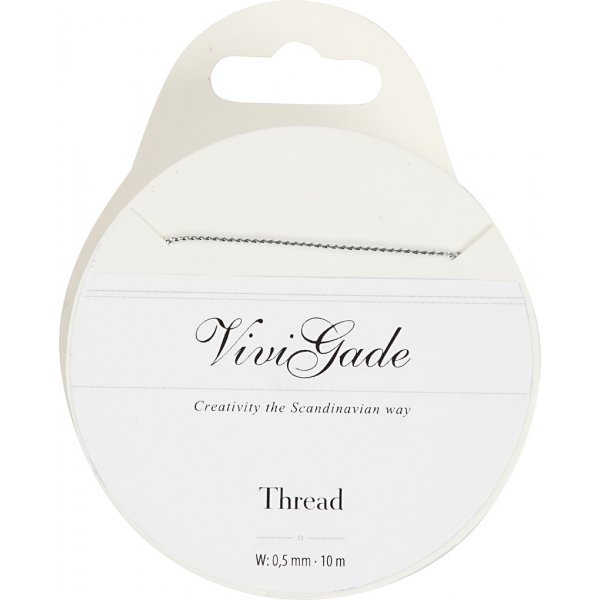 Lanka - 0,5 mm hopea - 10 m Lanka - 0,5 mm hopea - 10 m