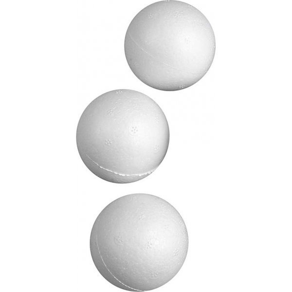 Styroksipallot - valkoinen - 5 cm - 50 kpl