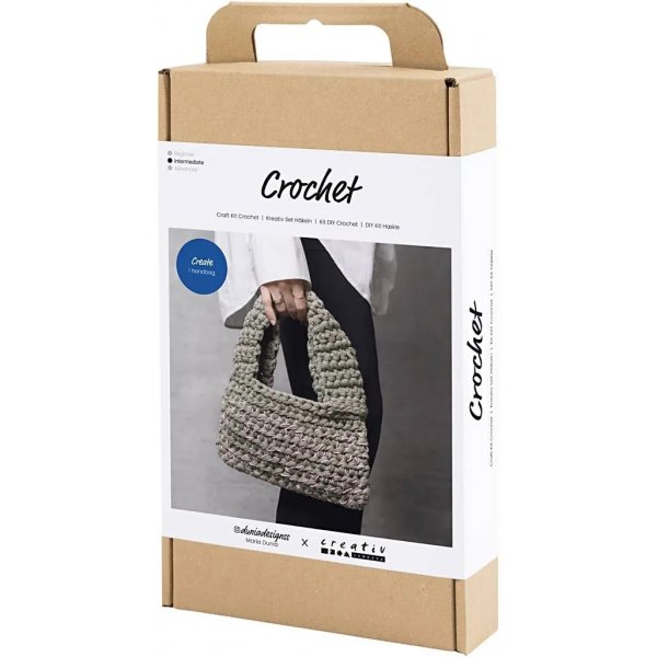 DIY Kit Virkkaus, oliivinvihreä, Vahva laukku DIY Kit Virkkaus, oliivinvihreä, Vahva laukku