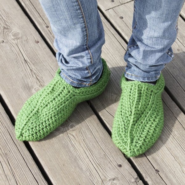 Virkattu kuvio - Virkatut tossut