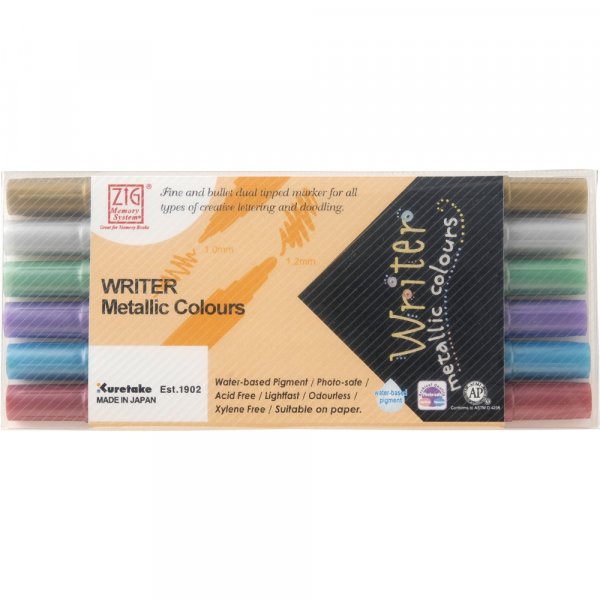 Kirjoitussetti Metallic Writer - 6 kyn