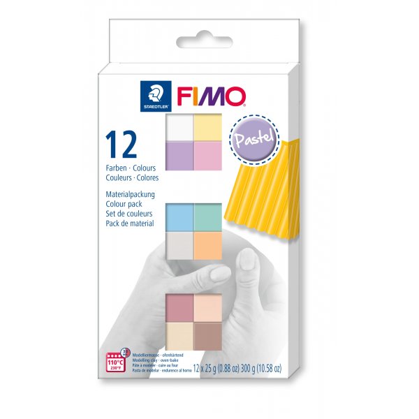 Muodostava Fimo Soft Set 12x1/2 - Pastelli