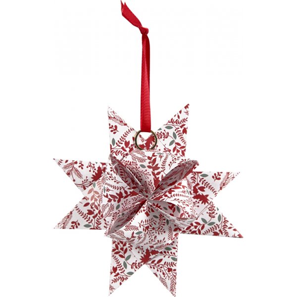 Thtinauhat - punainen - valkoinen - 6,5+11,5 cm, 48 nauhaa