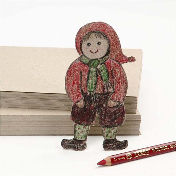 Kierrtetty pahvi - harmaa ruskea - A4 - 125 arkkia