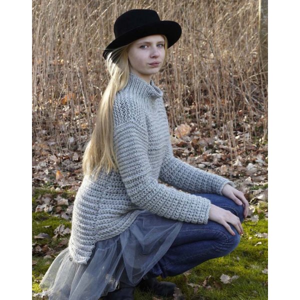 Neulekuvio - naisten syysvillapaita (rakenne)