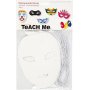 TeACH Me -teatterinaamarit - valkoinen - 16 kpl
