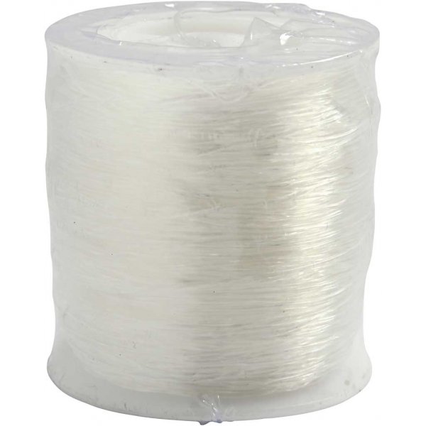 Elastinen korulanka - 0,8 mm - pyre - 100 m