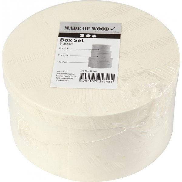 Pyöreä lastulaatikko - 3 kpl Pyöreä lastulaatikko - 3 kpl