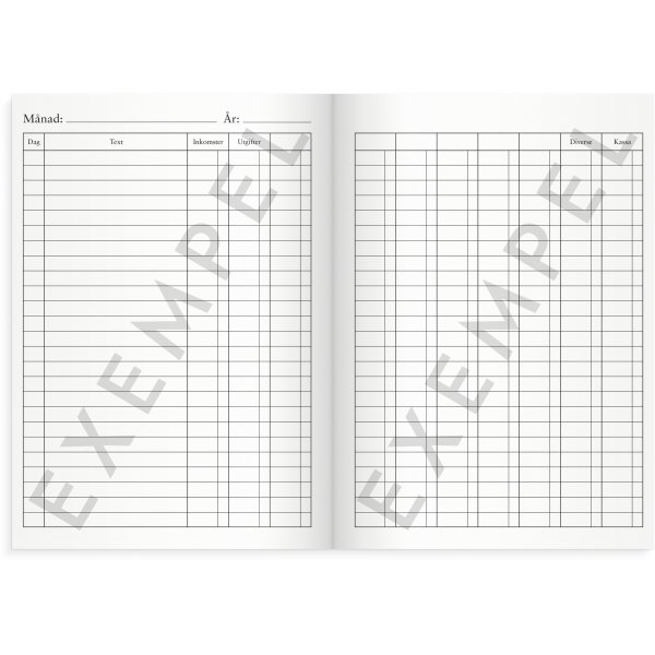 Kassakirja tileineen - A5