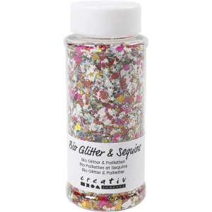 Biohajoava glitter ja paljetteja 140 ml - Mixed Colors
