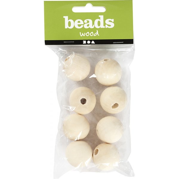 Puiset helmet - 25 mm - 8 kpl