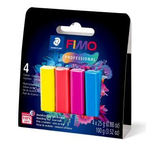 Uunissa kovettuva muovailuvahasarja FIMO professional true colours 100 g - 4 v�ri�