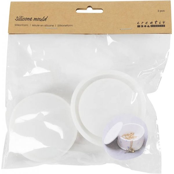 Silikonimuotti, matta lpinkyv, kannellinen purkki