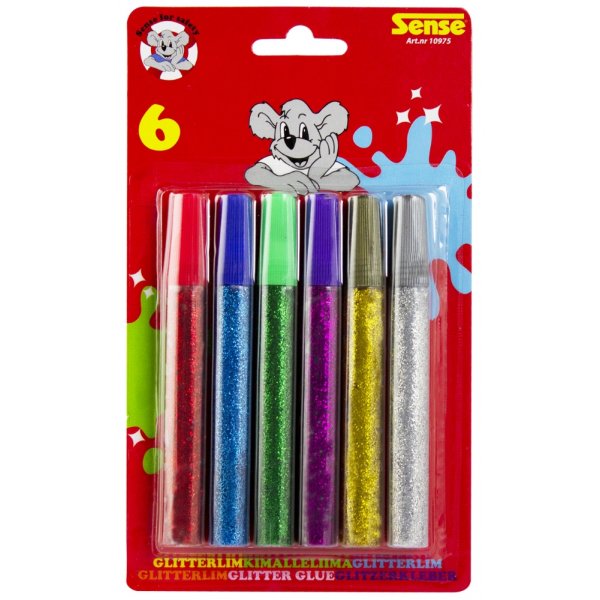 Glitter liima Sense - 6 v�ri�