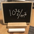 Asiakaskuva Liitutaulu pidikkeell� ja pidikkeell� - 6,5x8,5 cm