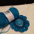 Asiakaskuva DROPS Safran Uni Color lanka - 50g - turkoosi (30)