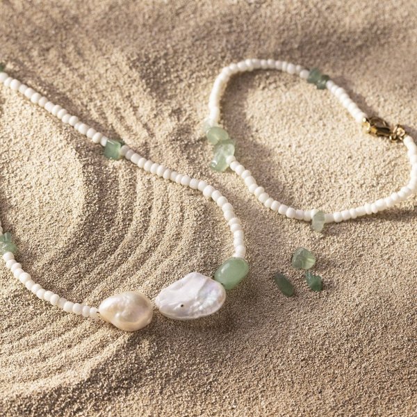 Mini DIY Kit Koruja, kaulakoruja ja rannekoruja aventuriinista