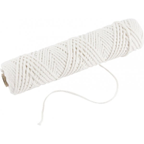 Kynttiln sydn puhtaaseen parafiiniin - paksu - 50 m